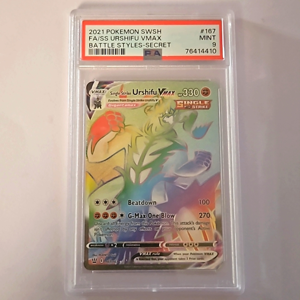 Pokémon Urshifu VMAX Battle Styles-Secret (2021) PSA 9 MNT #167